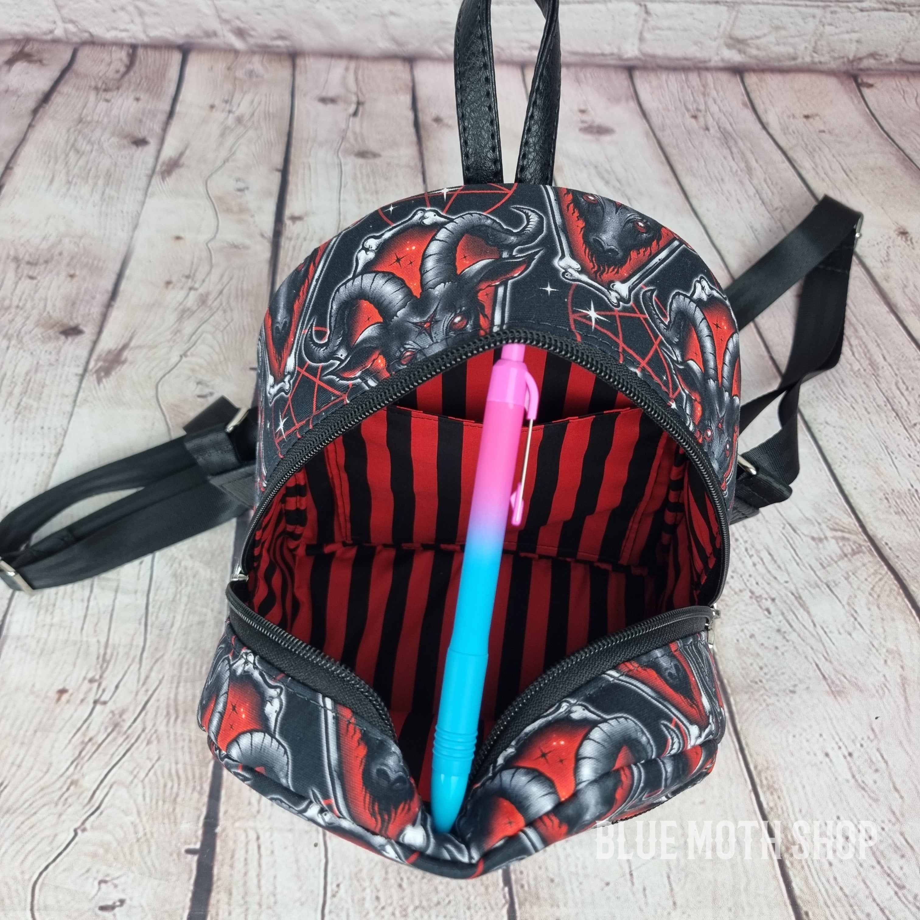 Baphomed Goat Handmade Backpack
