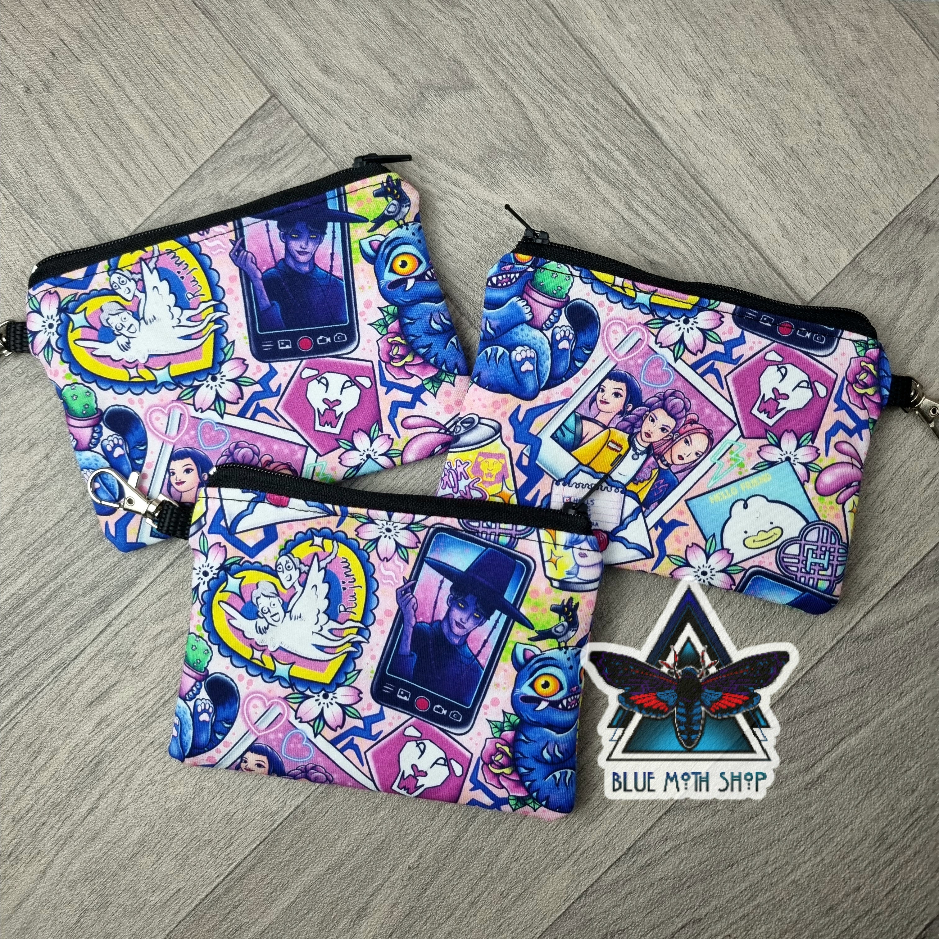 K Pop Demon Hunters pink coin purse