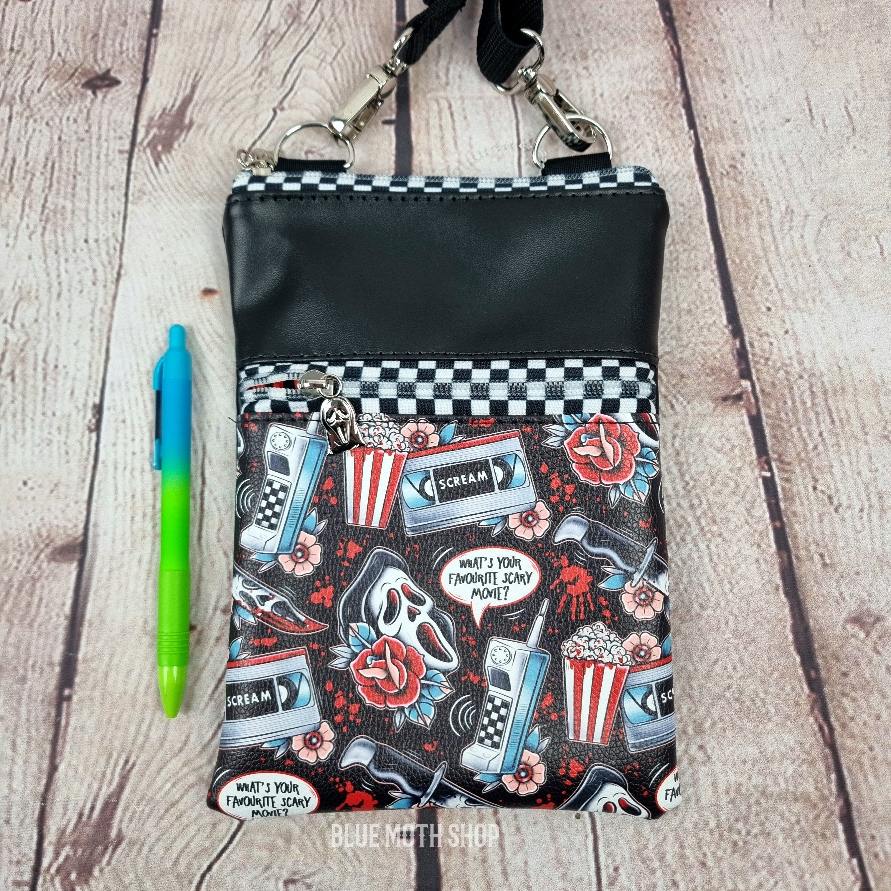 Scream Call Ghostface Faux Leather Crossbody Phone Bag