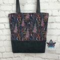 Foxglove Flower Nature Tote Bag with Zip