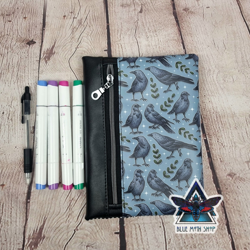 Crow Notebook with removable cover A5