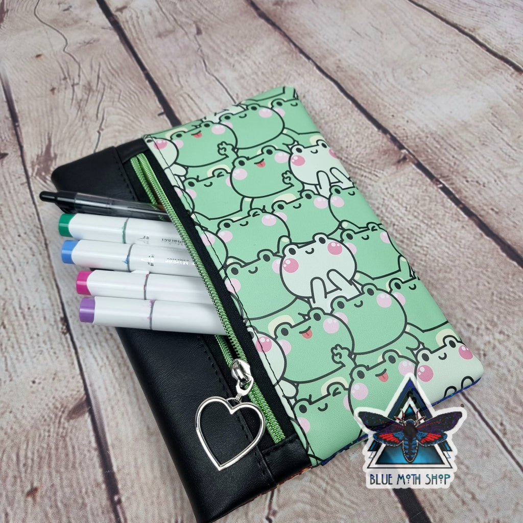 Kawaii Frogs Notebook with removable cover A5
