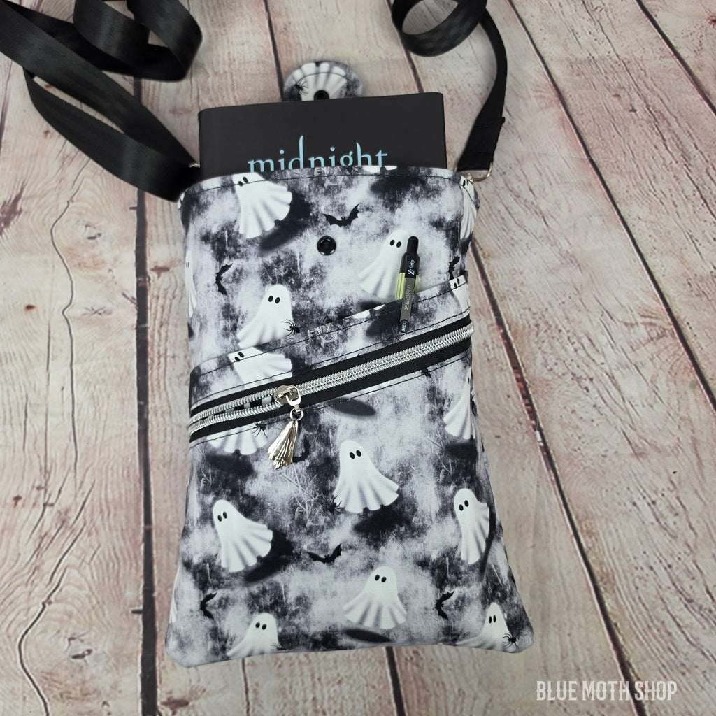 Ghost Book Sleeve or Book Crossbody bag
