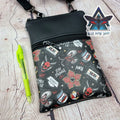 Stay Strange Faux Leather Crossbody Phone Bag