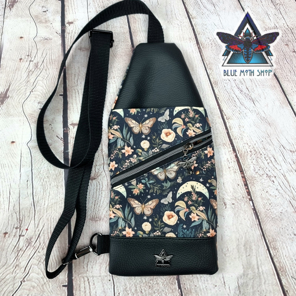 Floral Butterfly Mini Travel Sling Bag