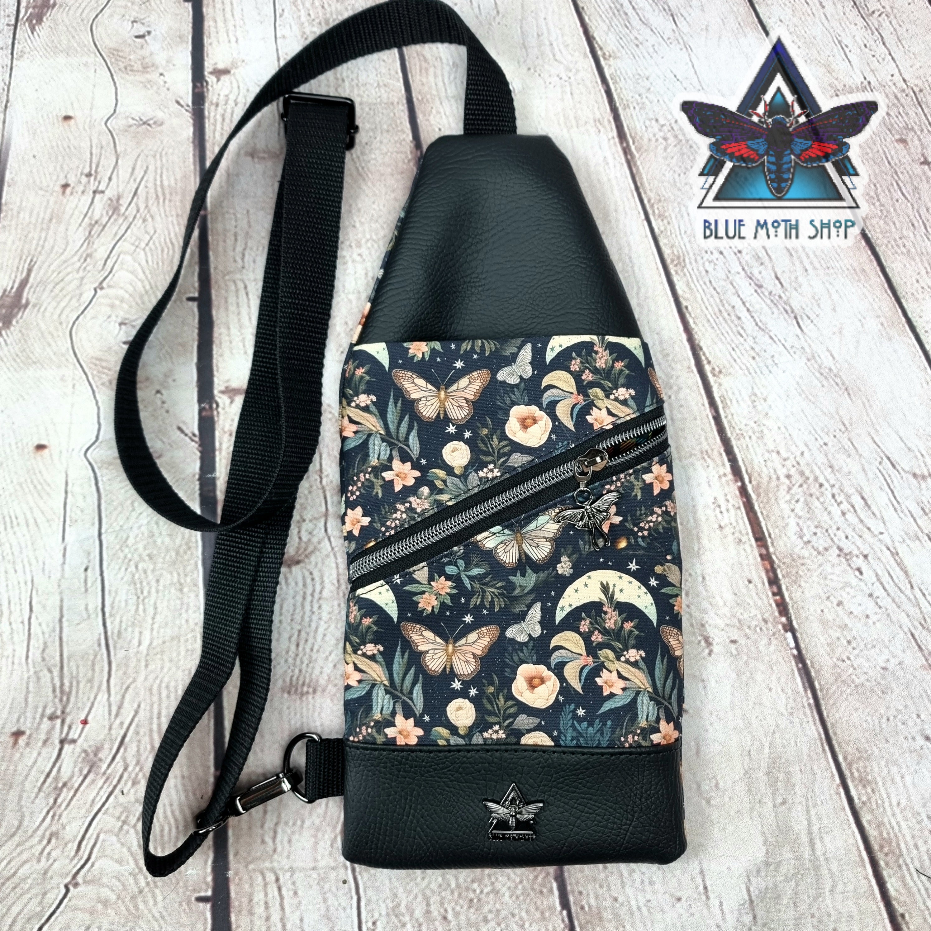 Floral Butterfly Mini Travel Sling Bag