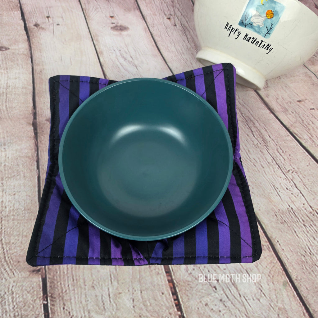 Purple Skulls Double Sided Bowl Cozy