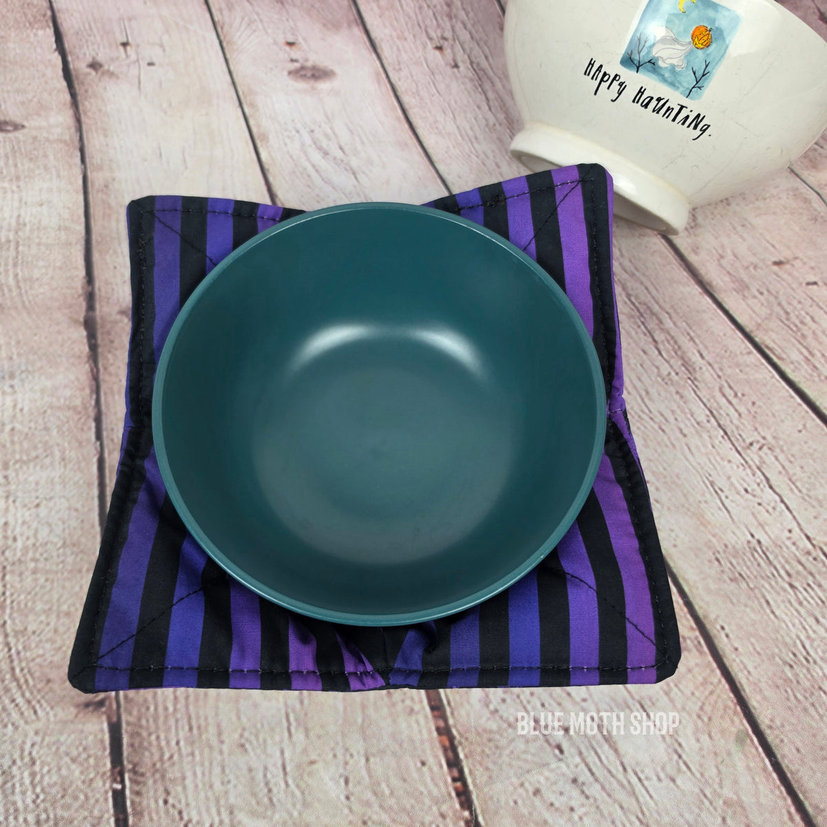 Purple Skulls Double Sided Bowl Cozy