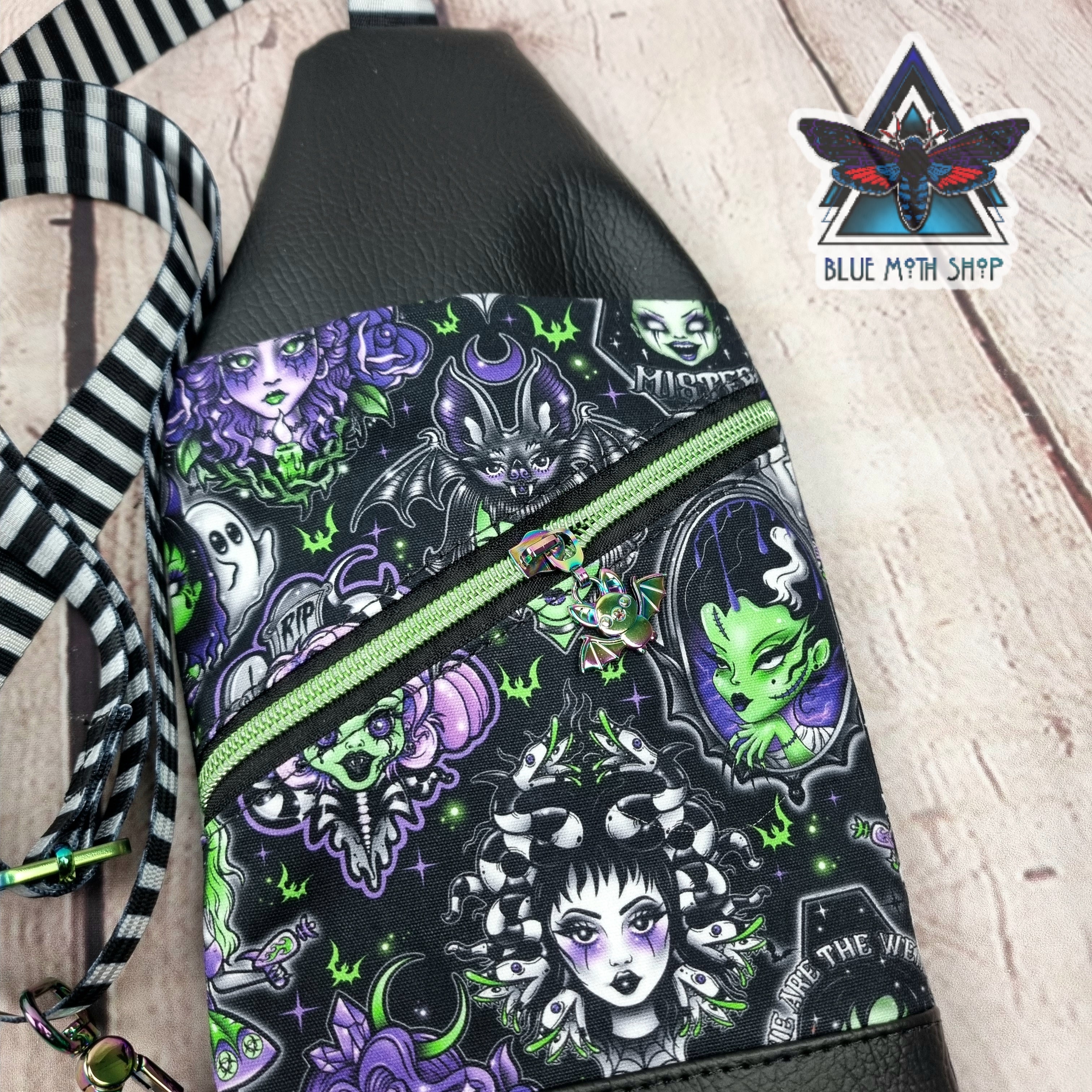 Goth Girls Mini Travel Sling Bag