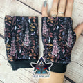 Foxglove fingerless gloves