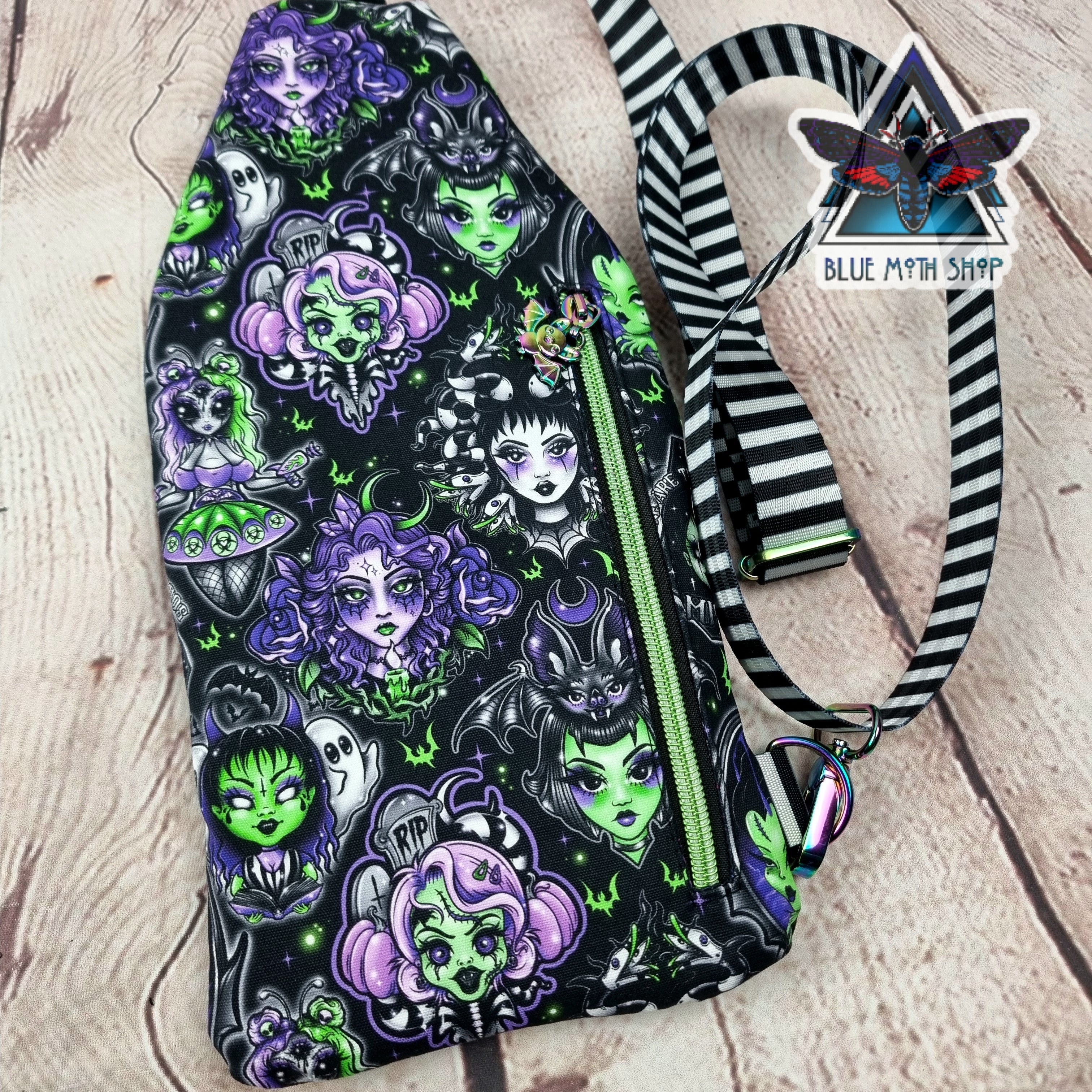 Goth Girls Mini Travel Sling Bag