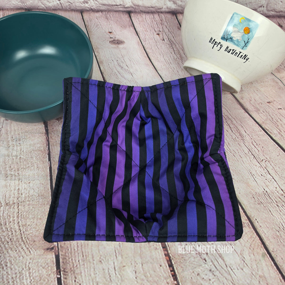 Purple Skulls Double Sided Bowl Cozy