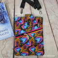 Neon Florals Book Sleeve or Book Crossbody bag