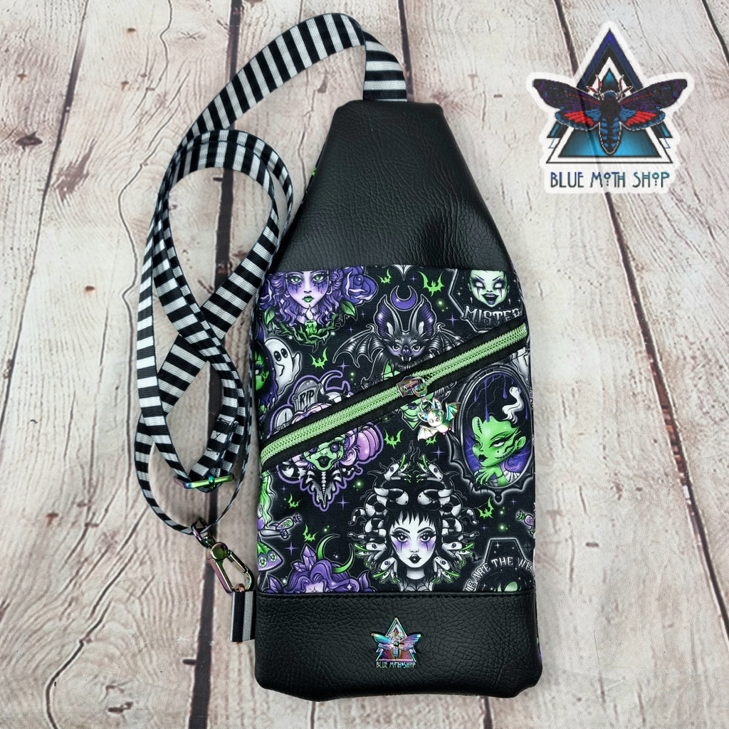 Goth Girls Mini Travel Sling Bag