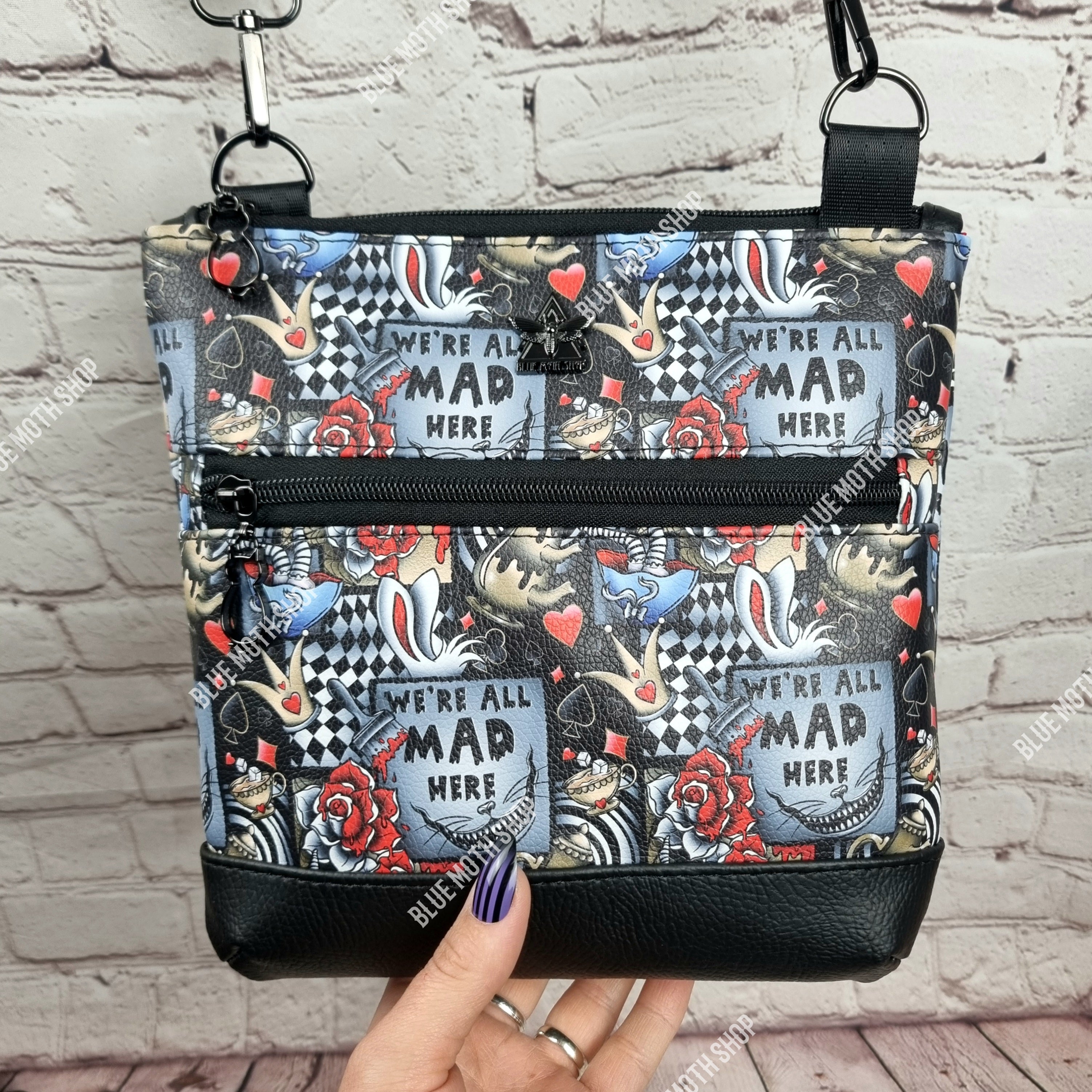 Mad Alice in Wonderland medium crossbody bag