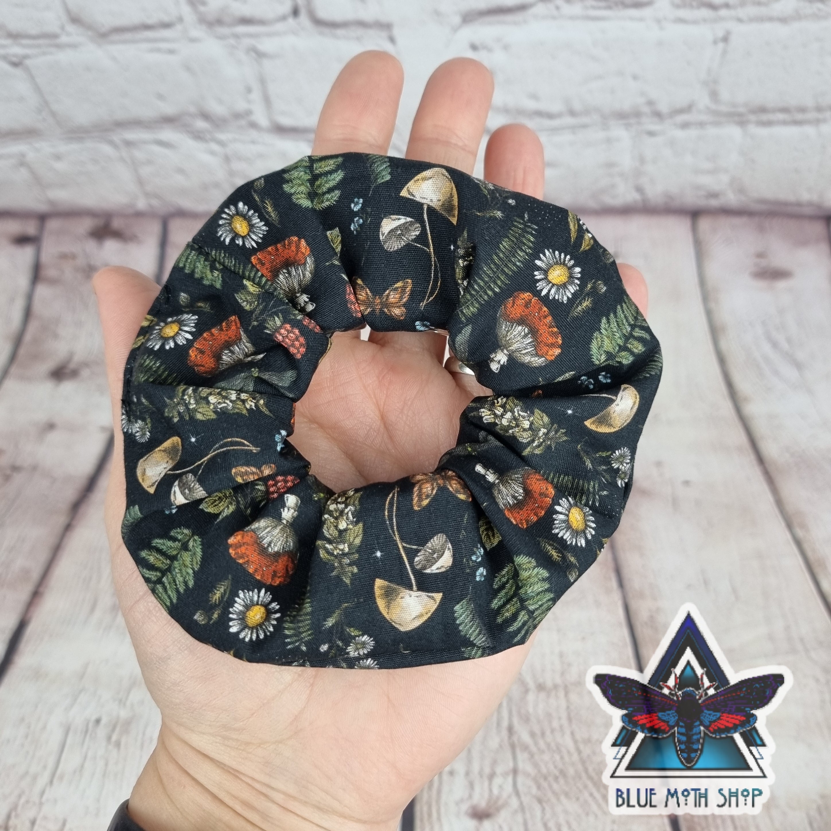 Autumn Nature 100% cotton scrunchie