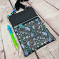 Floral Mothman Faux Leather Crossbody Phone Bag