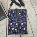 Purple Nevermore Raven Book Sleeve or Book Crossbody bag