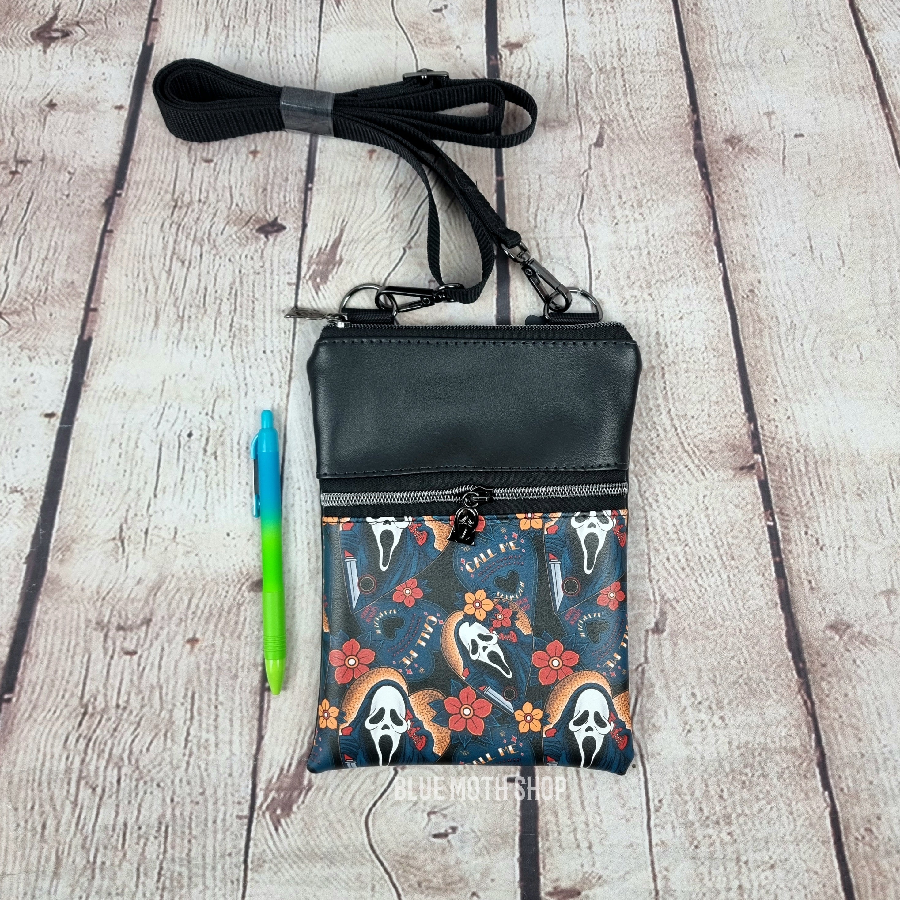 Ghostface Scream Faux Leather Crossbody Phone Bag
