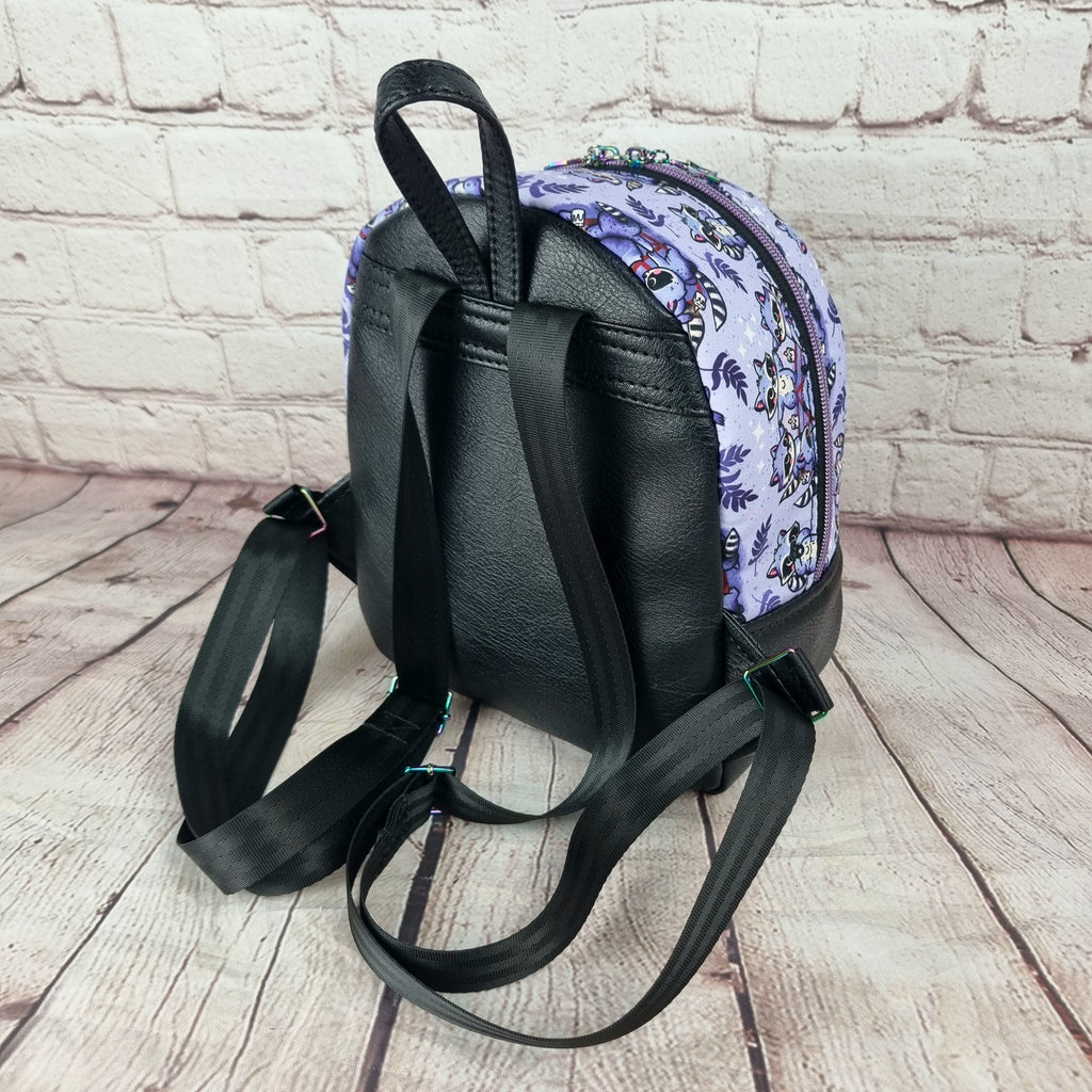 Raccoon Summoning Circle Handmade Backpack