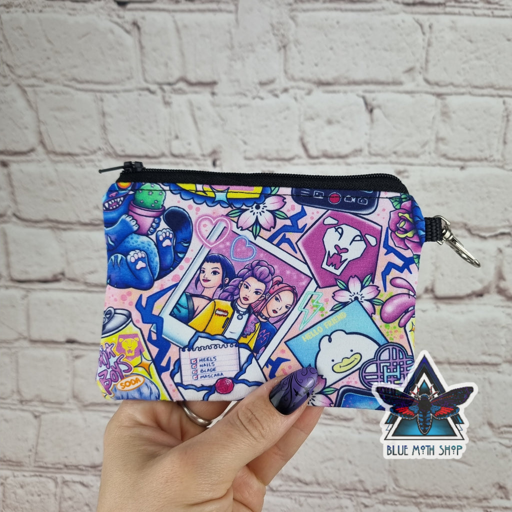 K Pop Demon Hunters pink coin purse