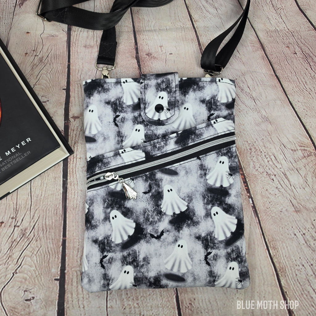 Ghost Book Sleeve or Book Crossbody bag