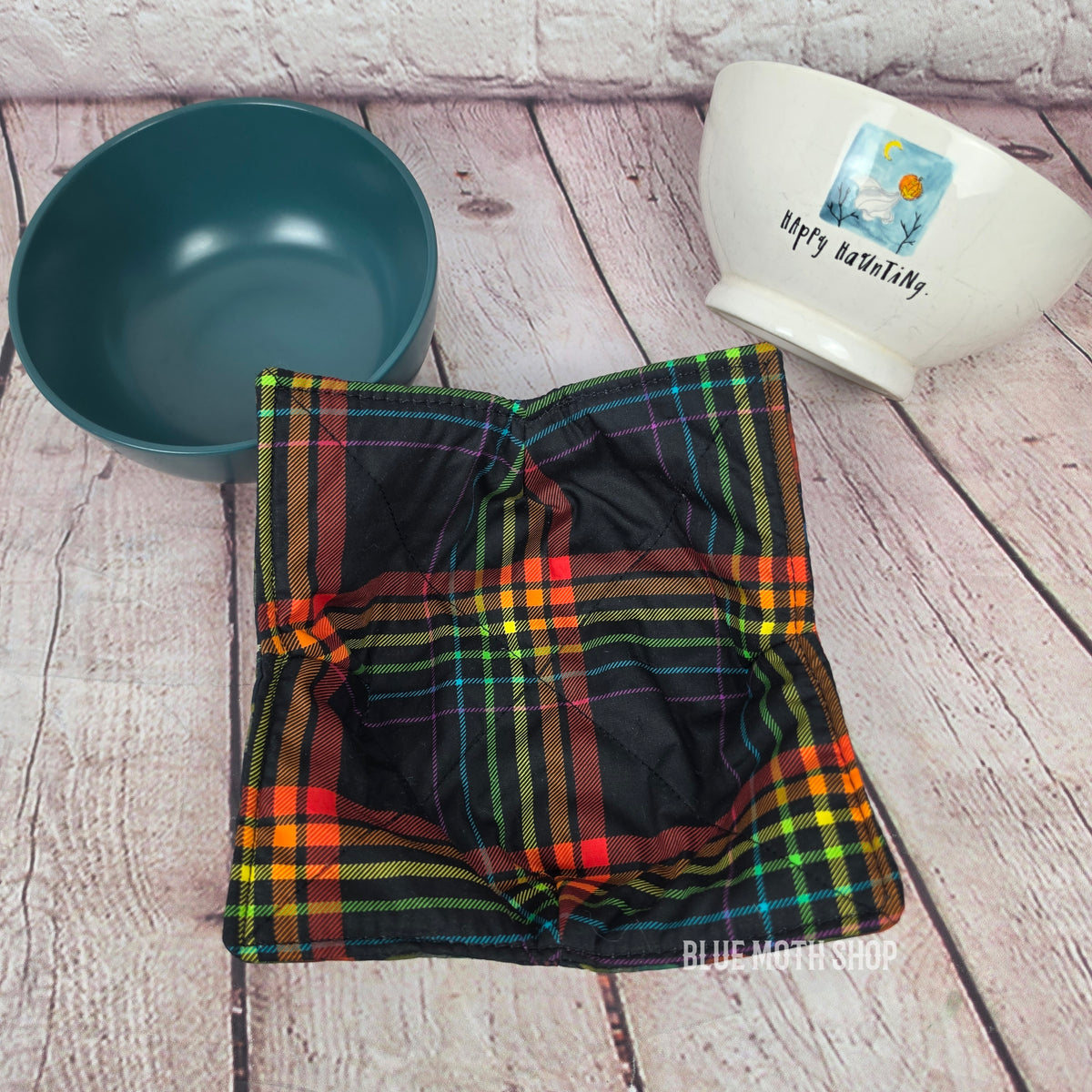 Ghost Pumpkin Patch Double Sided Bowl Cozy