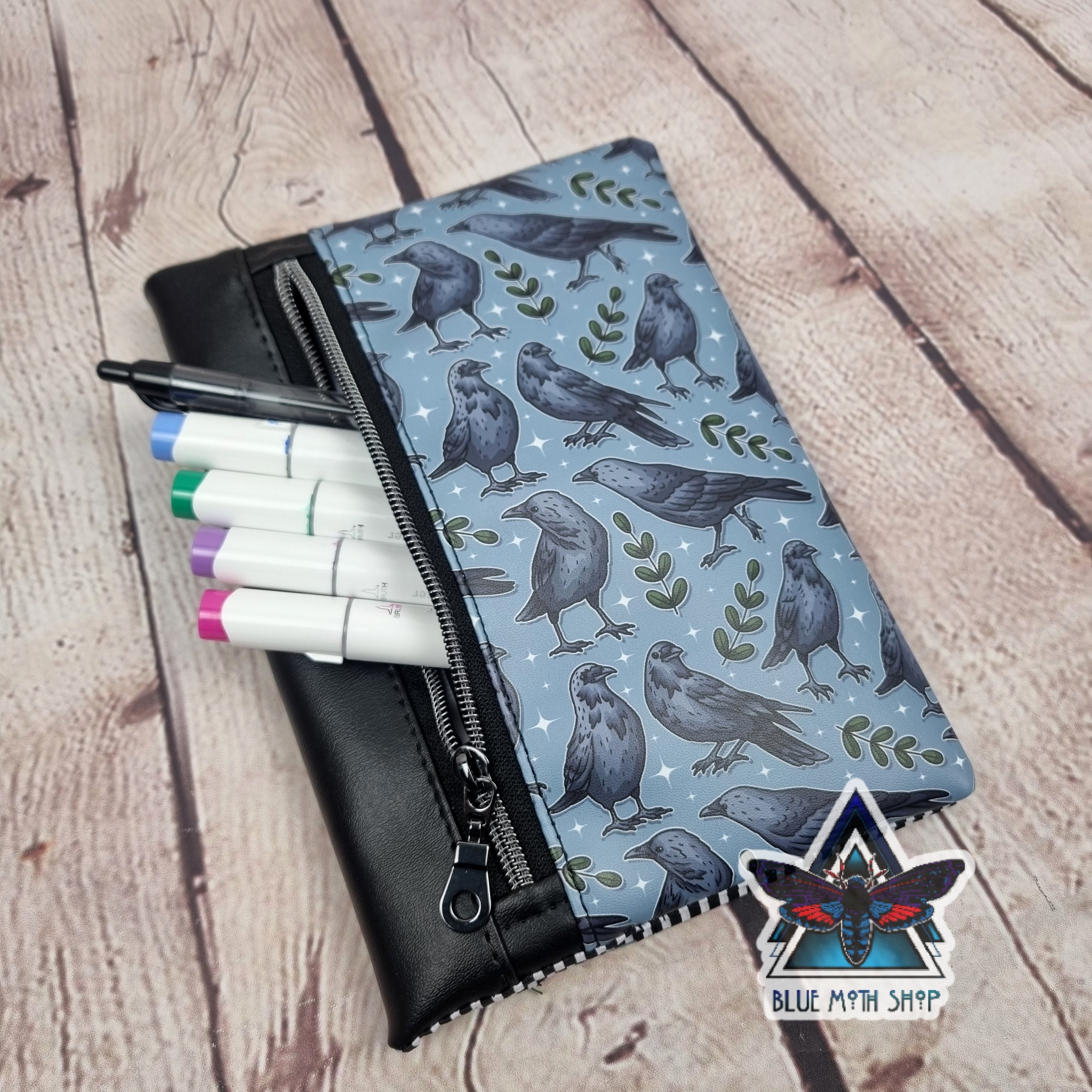 Crow Notebook with removable cover A5